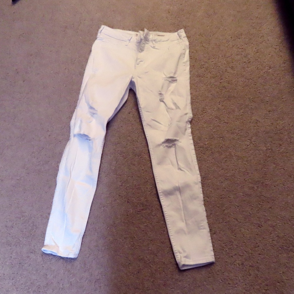 White Ripped Jeans